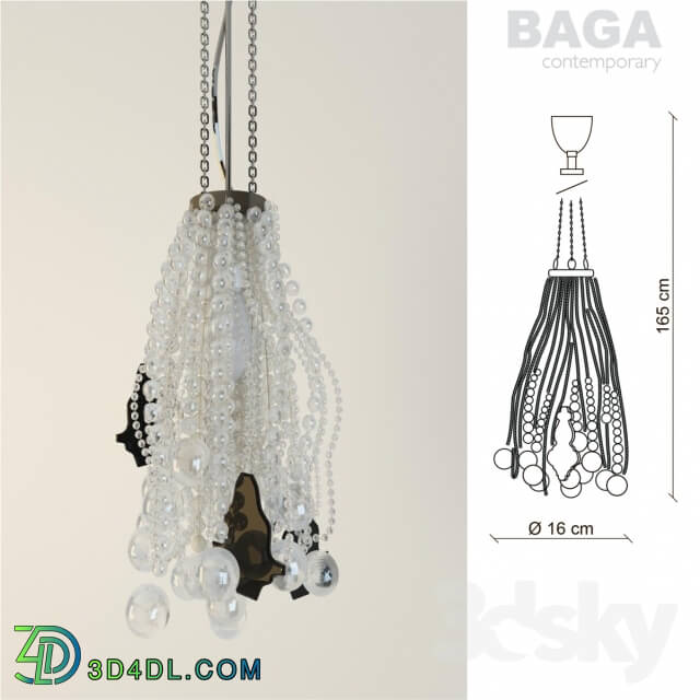 Ceiling light - suspension baga contemporary cr34