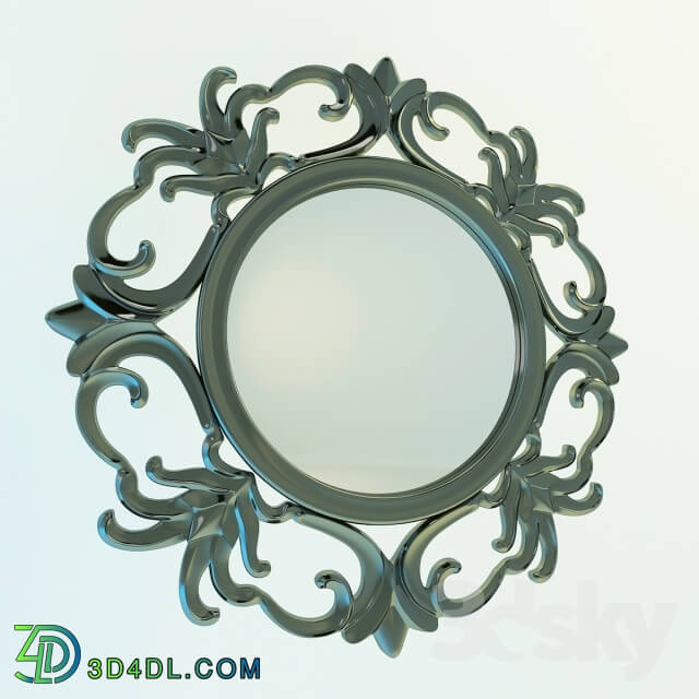 Mirror - Dark Gold Round Wall Mirror