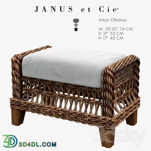 Chair - Janus et Cie - ARBOR OTTOMAN