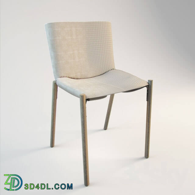 Chair - Tanned leather chair Manufacturer Kristalia design