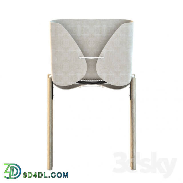 Chair - Tanned leather chair Manufacturer Kristalia design