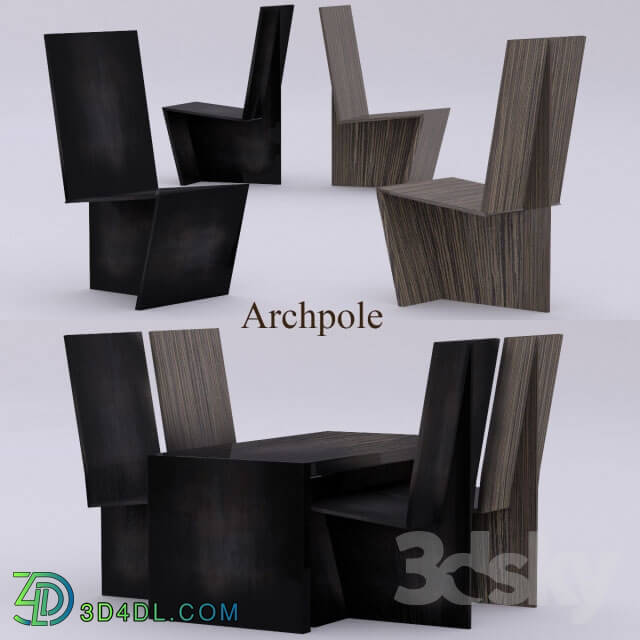 Table _ Chair - Table and chairs Archpole