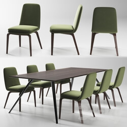 Table _ Chair - minotti evans _ york 