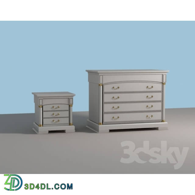 Sideboard _ Chest of drawer - Chest of drawers and bedside table