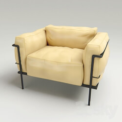 Arm chair - Leather seat 