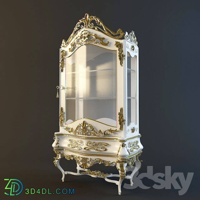 Wardrobe _ Display cabinets - Showcase with rococo