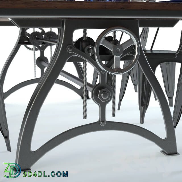 Table _ Chair - Iron dining table from IndustriaLux