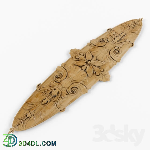 Decorative plaster - carved pad