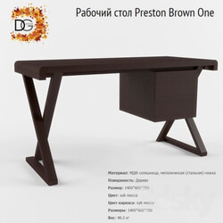 Table - Desk Preston Brown One 