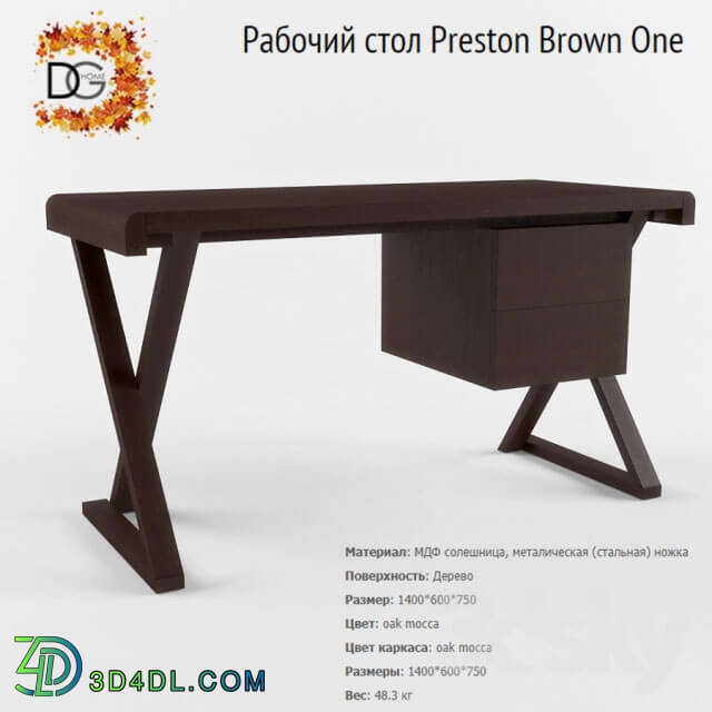 Table - Desk Preston Brown One