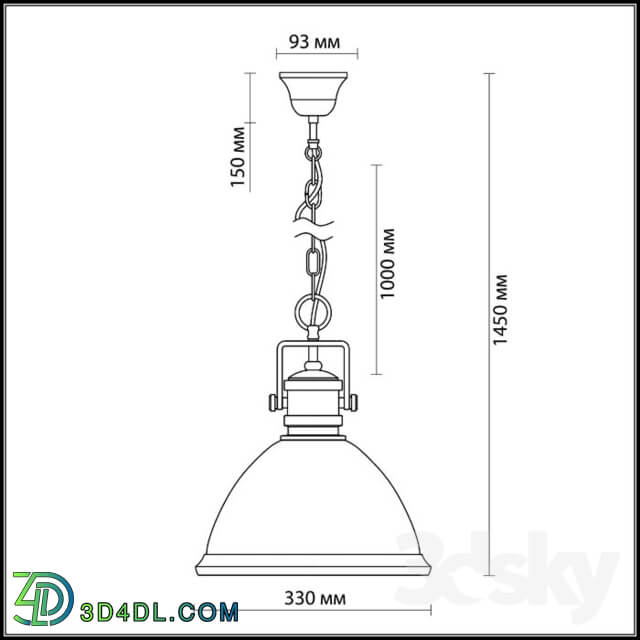 Ceiling light - Suspension Odeon Light 2901_1 TALVA