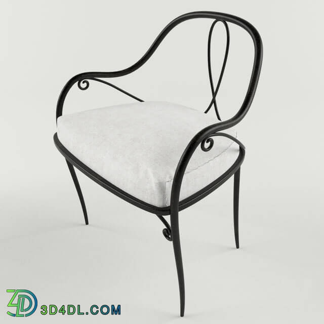 Chair - Forged chair with armrests Classic