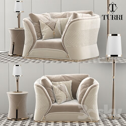 Arm chair - Turri Vogue sofa armchair set 