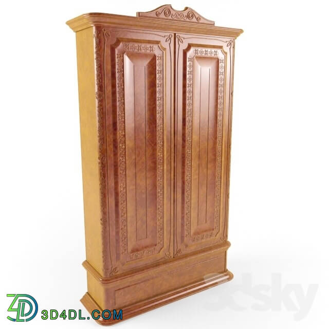 Wardrobe _ Display cabinets - cupboard with carved decor