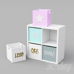 Miscellaneous - Boxes for storing toys 