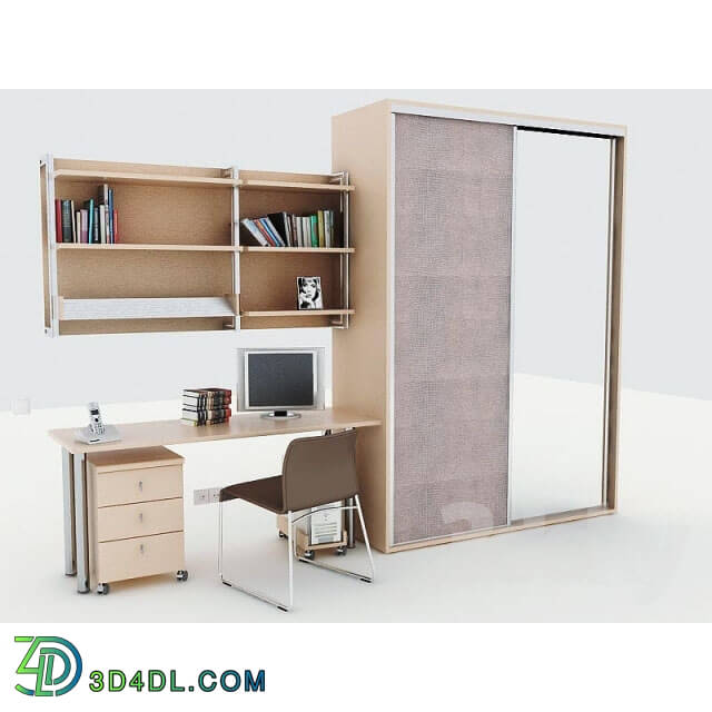 Wardrobe _ Display cabinets - working zone