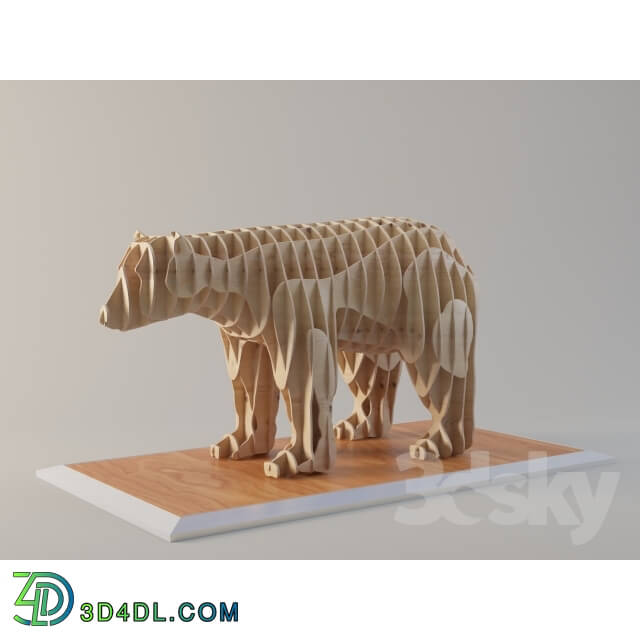 Other decorative objects - parametric bear