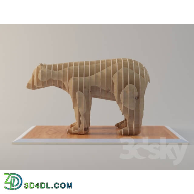 Other decorative objects - parametric bear