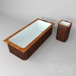 Bathtub - Bath and washbasin model 