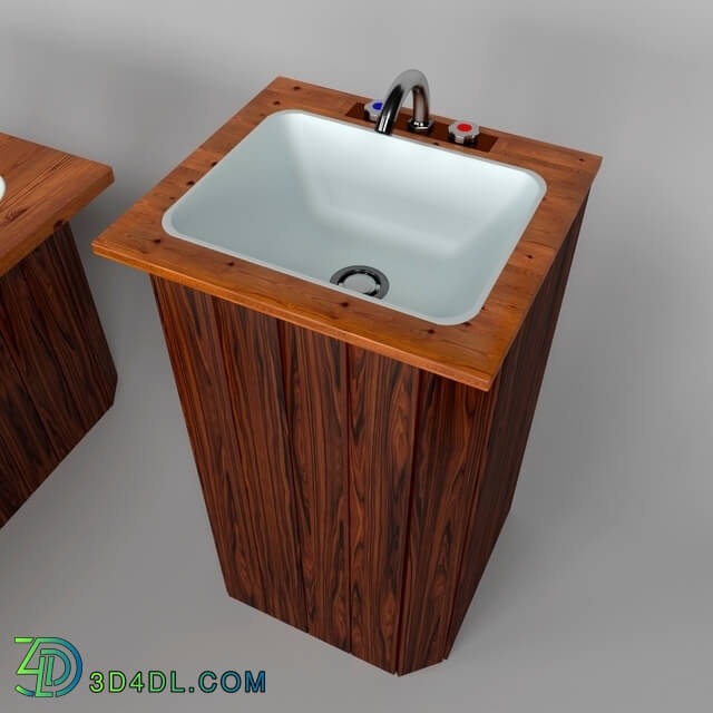 Bathtub - Bath and washbasin model