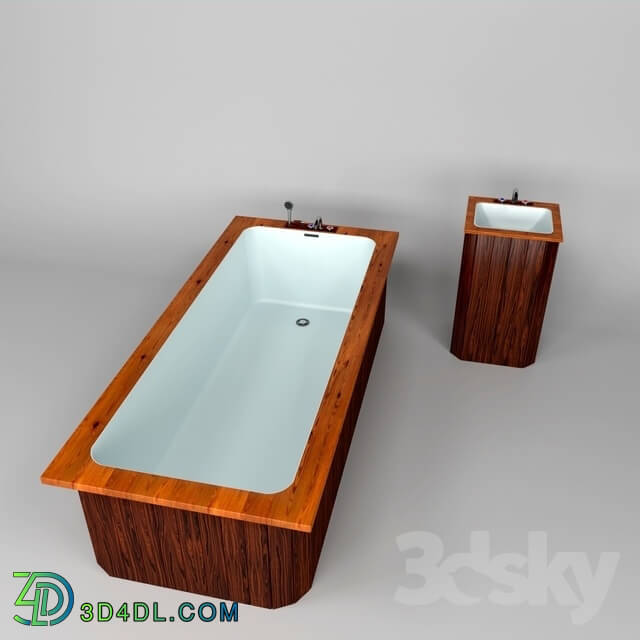 Bathtub - Bath and washbasin model