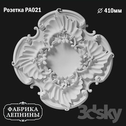 Decorative plaster - Rosette ceiling gypsum stucco PA021 