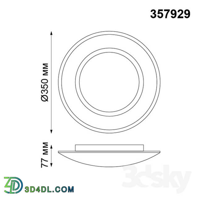 Ceiling light - Surface mounted LED lamp NOVOTECH 357927_ 357928_ 357929 CAIL