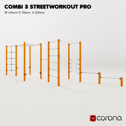 Other architectural elements - KOMPAN. Workout combination 3 PRO 