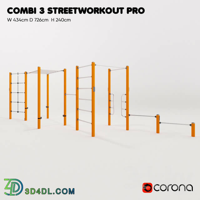Other architectural elements - KOMPAN. Workout combination 3 PRO