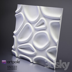 3D panel - Gypsum 3d panel LOFT HIDDEN from Artpole 
