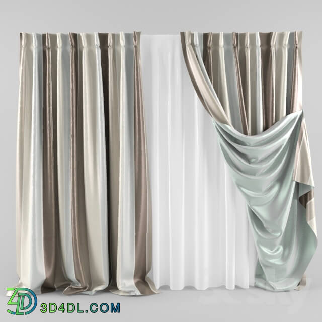 Curtain - striped curtains