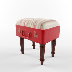 Chair - Banquette in a suitcase. Designer Kathy Thompson 