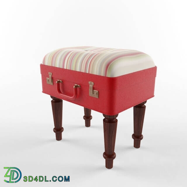 Chair - Banquette in a suitcase. Designer Kathy Thompson