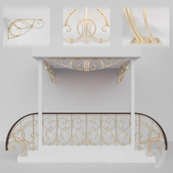 Other architectural elements - Forged railing and consoles 
