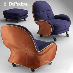 Arm chair - Armchair LOUISIANA De Padova Contract LOUISIANA 