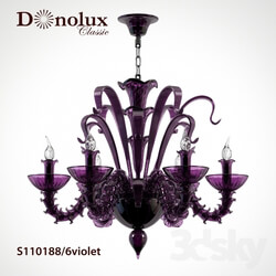 Ceiling light - Chandelier Donolux S110188 _ 6violet 