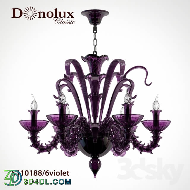 Ceiling light - Chandelier Donolux S110188 _ 6violet