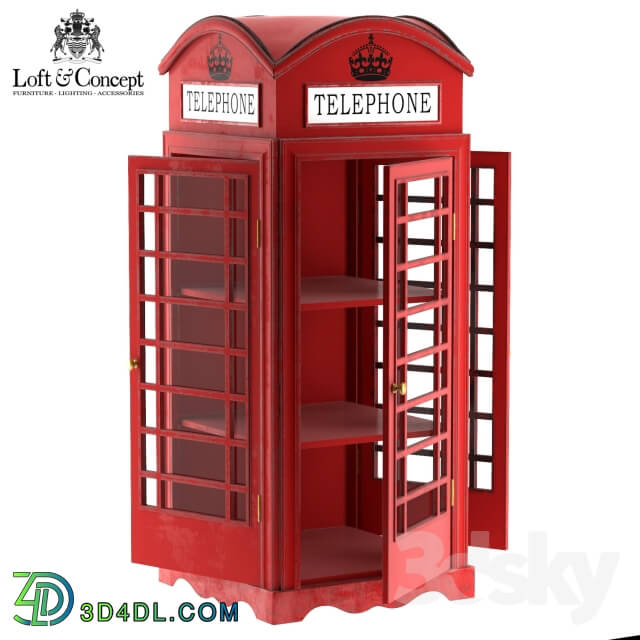 Wardrobe _ Display cabinets - SHOWCASE LONDON TELEPHONE BOX