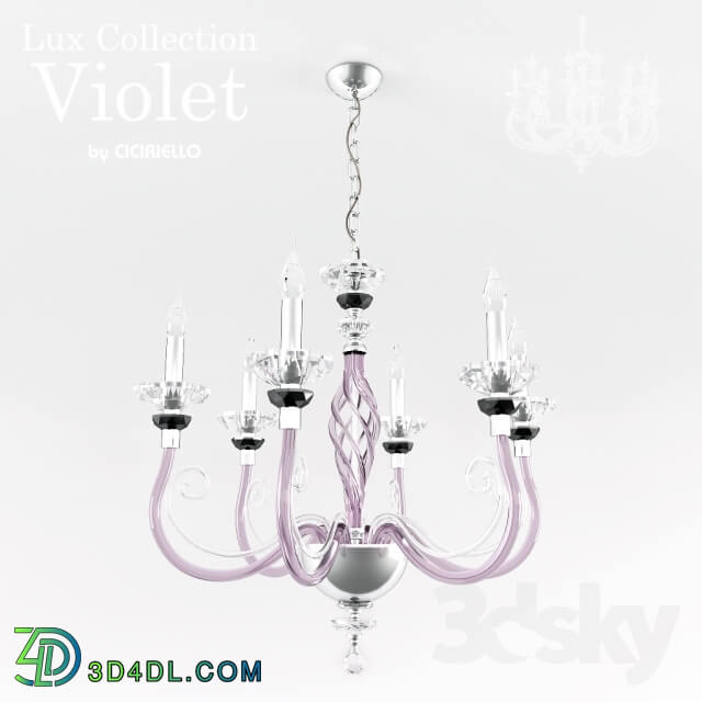 Ceiling light - CHANDELIER CICIRIELLO VIOLET