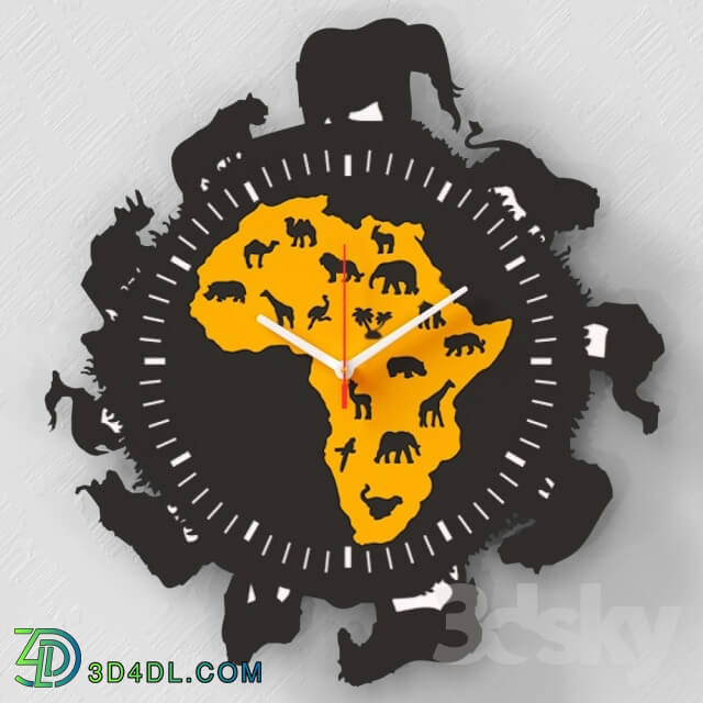 Other decorative objects - Clocks DIDIART Safari in Africa