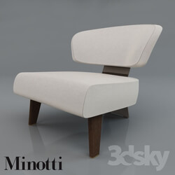 Arm chair - Minotti Creed Wood 