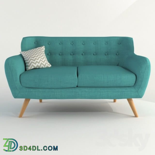 Sofa - Sofa Serti 2S K-133-9 Blue