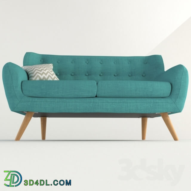 Sofa - Sofa Serti 2S K-133-9 Blue