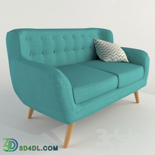 Sofa - Sofa Serti 2S K-133-9 Blue