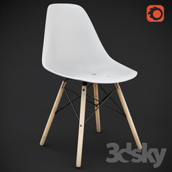 Chair - DSW Plastic chair by Chales Eames 