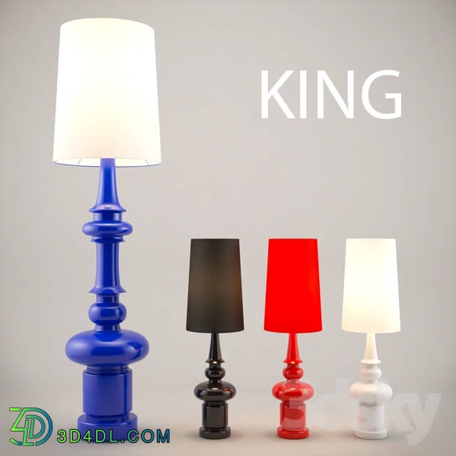 Floor lamp - Floor lamp and table lamp KING