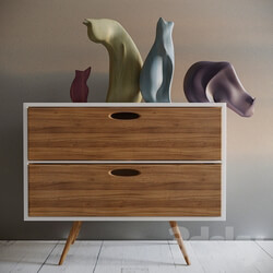 Sideboard _ Chest of drawer - Decorative set 