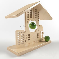 Other architectural elements - Feeder with apple 