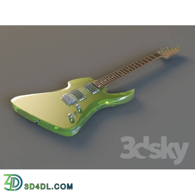 Musical instrument - Guitar Green