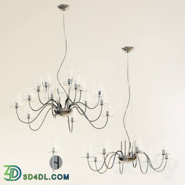 Ceiling light - Lightstar chandelier and wall brackets